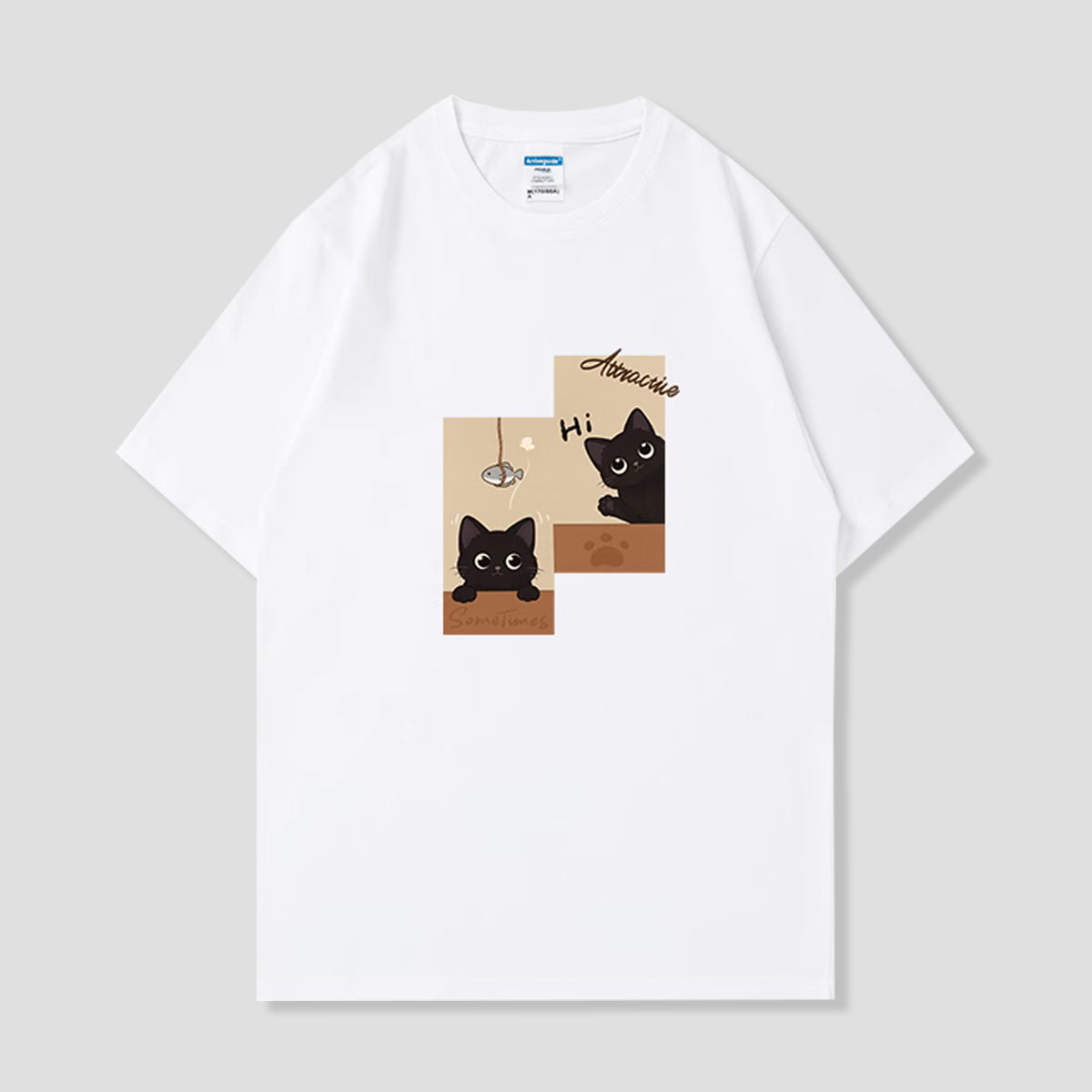 Hi！黒猫Tシャツ