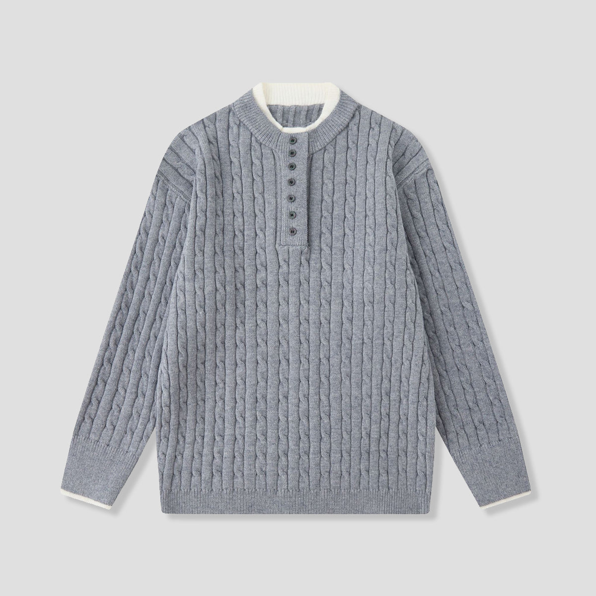 レイヤードヘンリー ニット