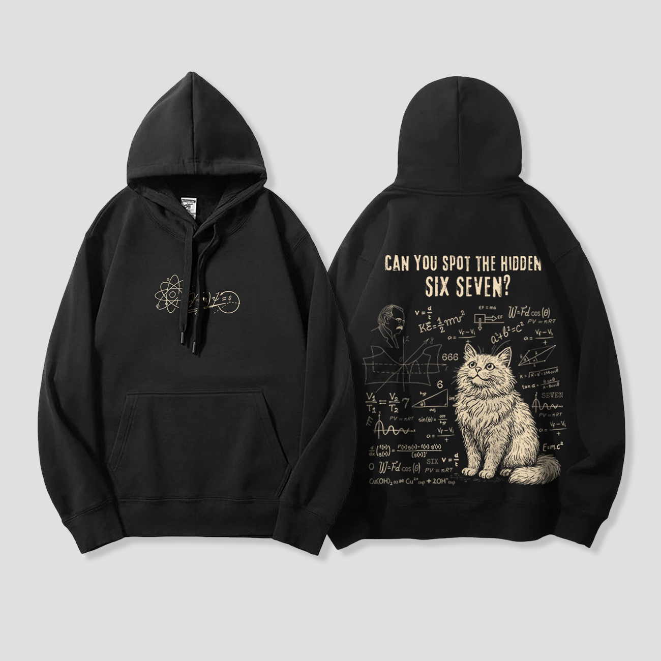 【予約】SIX SEVEN｜ネコ数式 パーカー