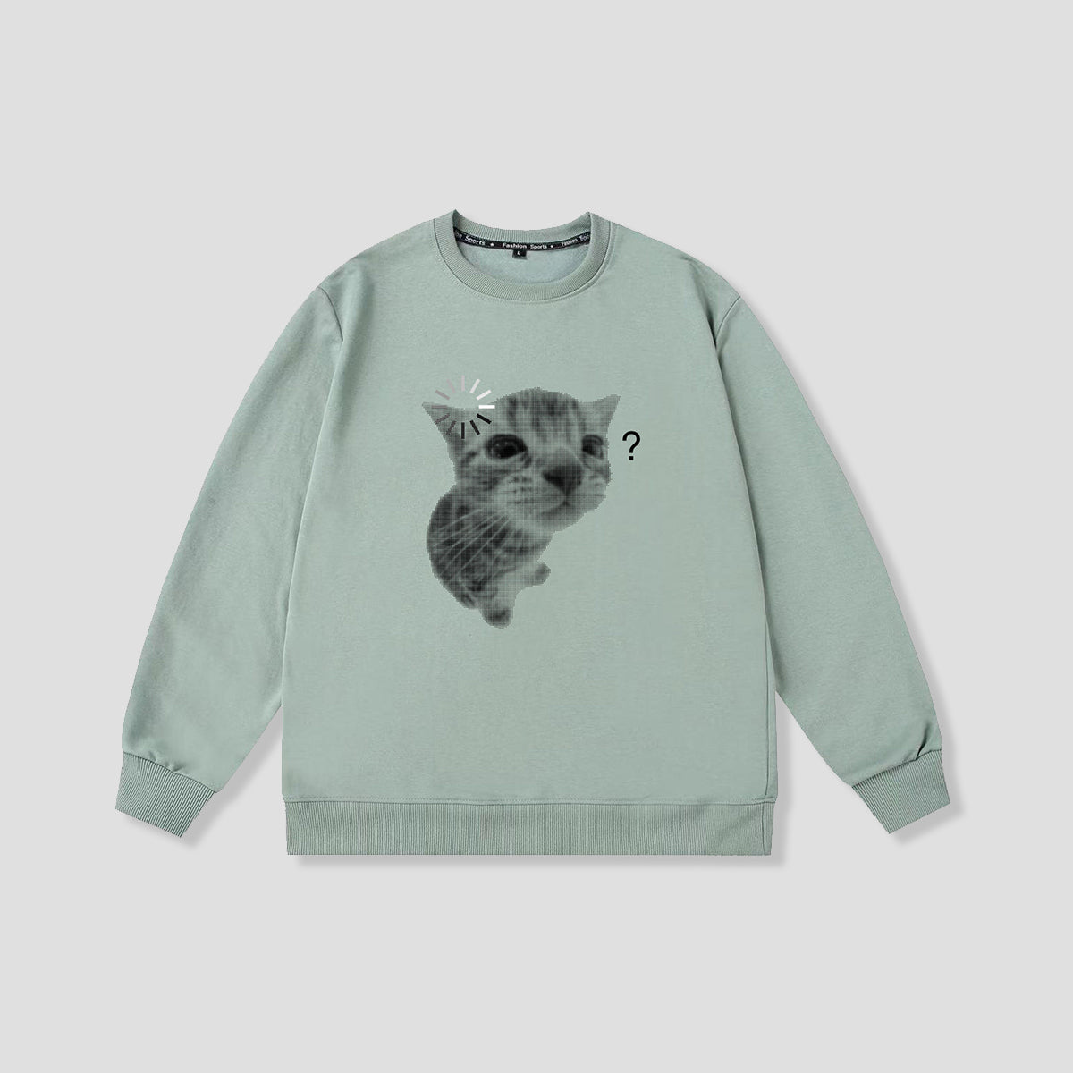 ハテナフェイス アニマルフォト スウェット