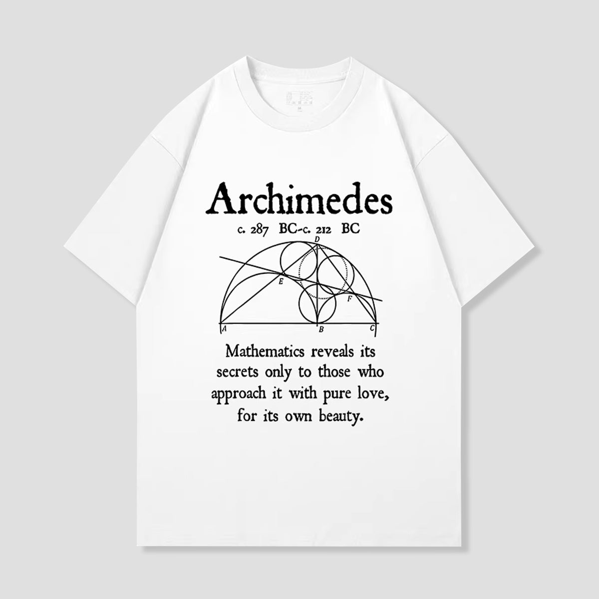 アルキメデス幾何学Tシャツ