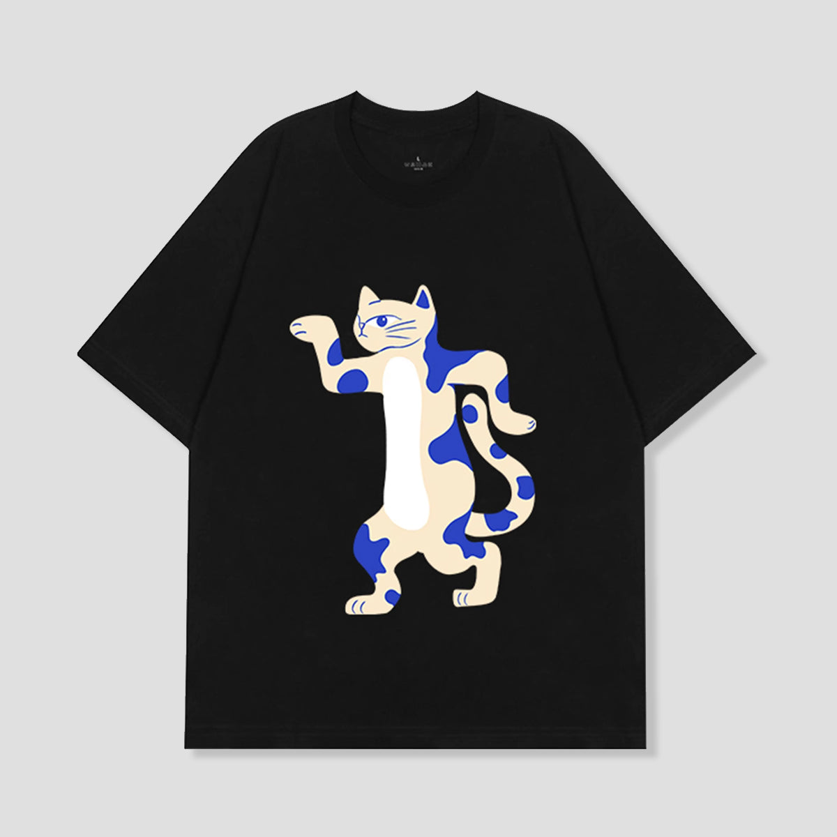 アブストラクトキャットTシャツ