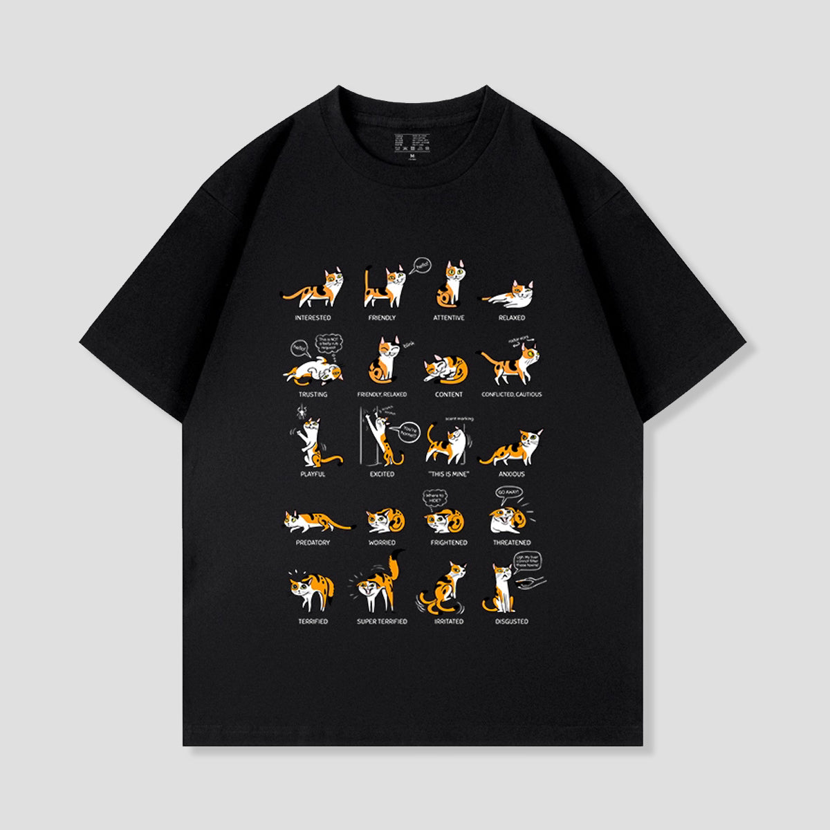 キャットボディランゲージTシャツ