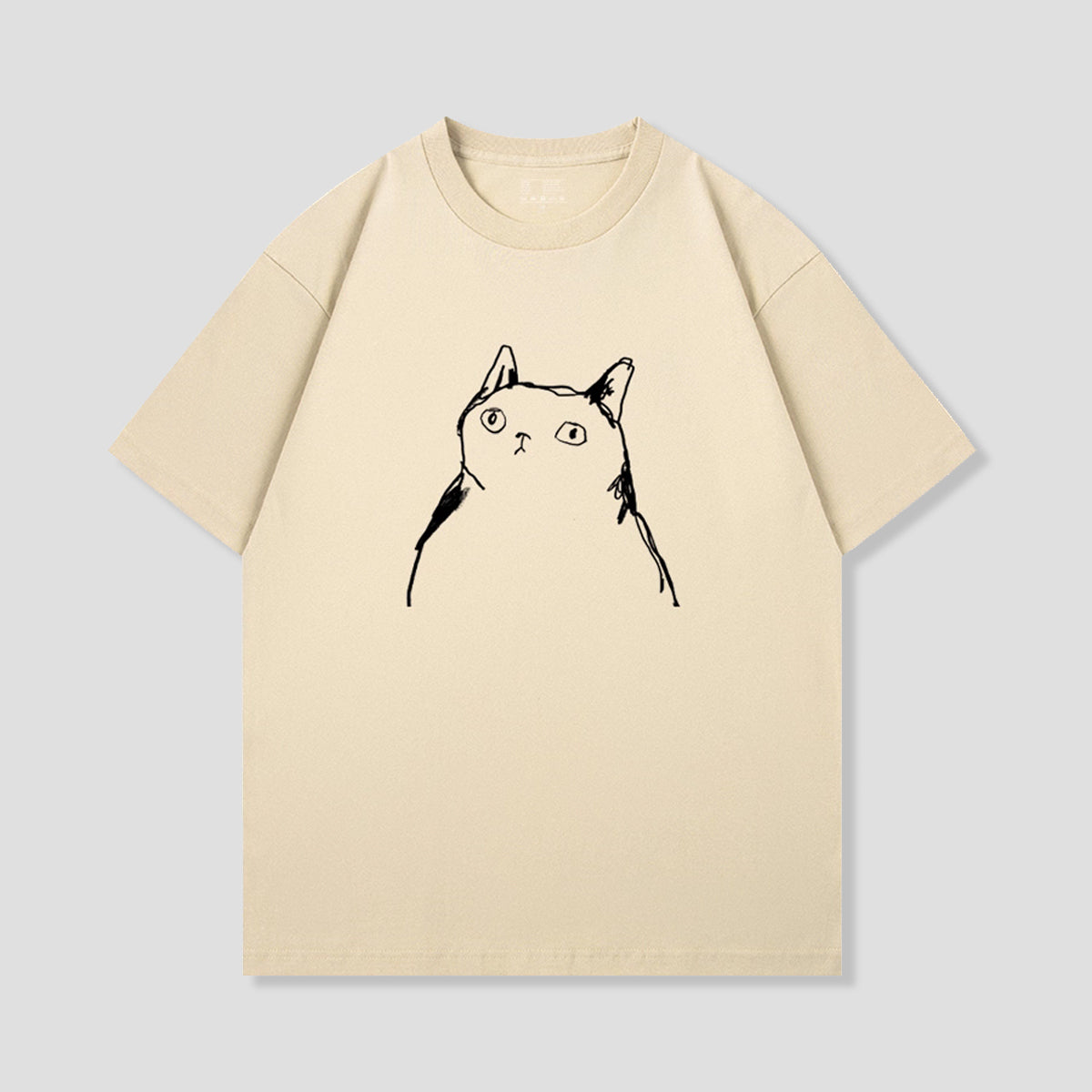 ミニマルキャットTシャツ