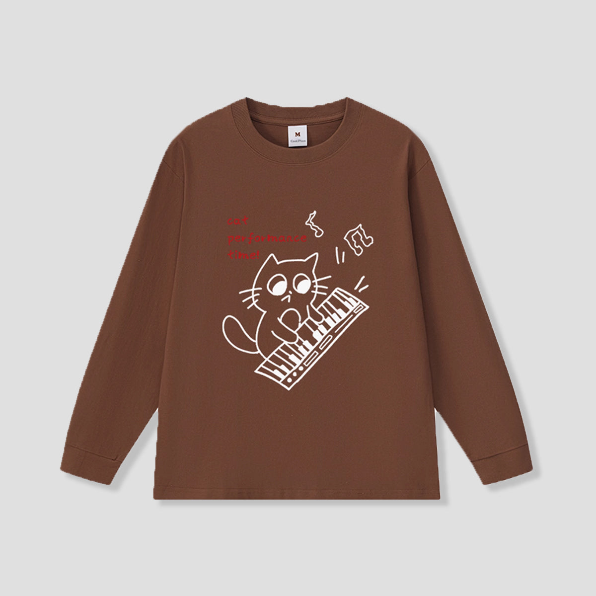 ピアノキャット ロングスリーブTシャツ