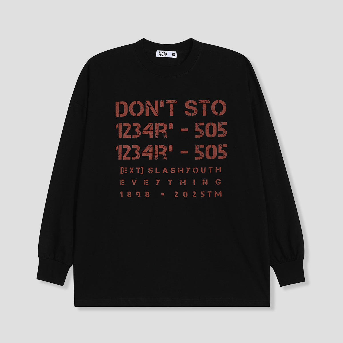 ネオ・タイポグラフィック ロングスリーブTシャツ