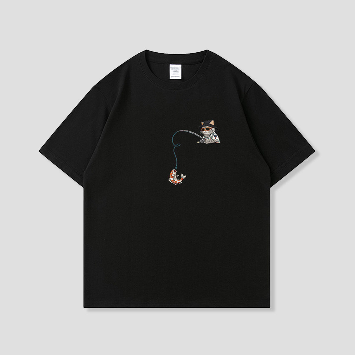 フィッシングキャット グラフィックTシャツ