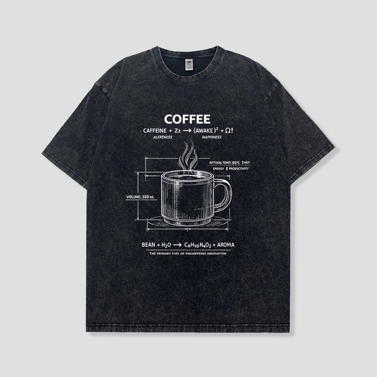 コーヒー設計図 グラフィックTシャツ