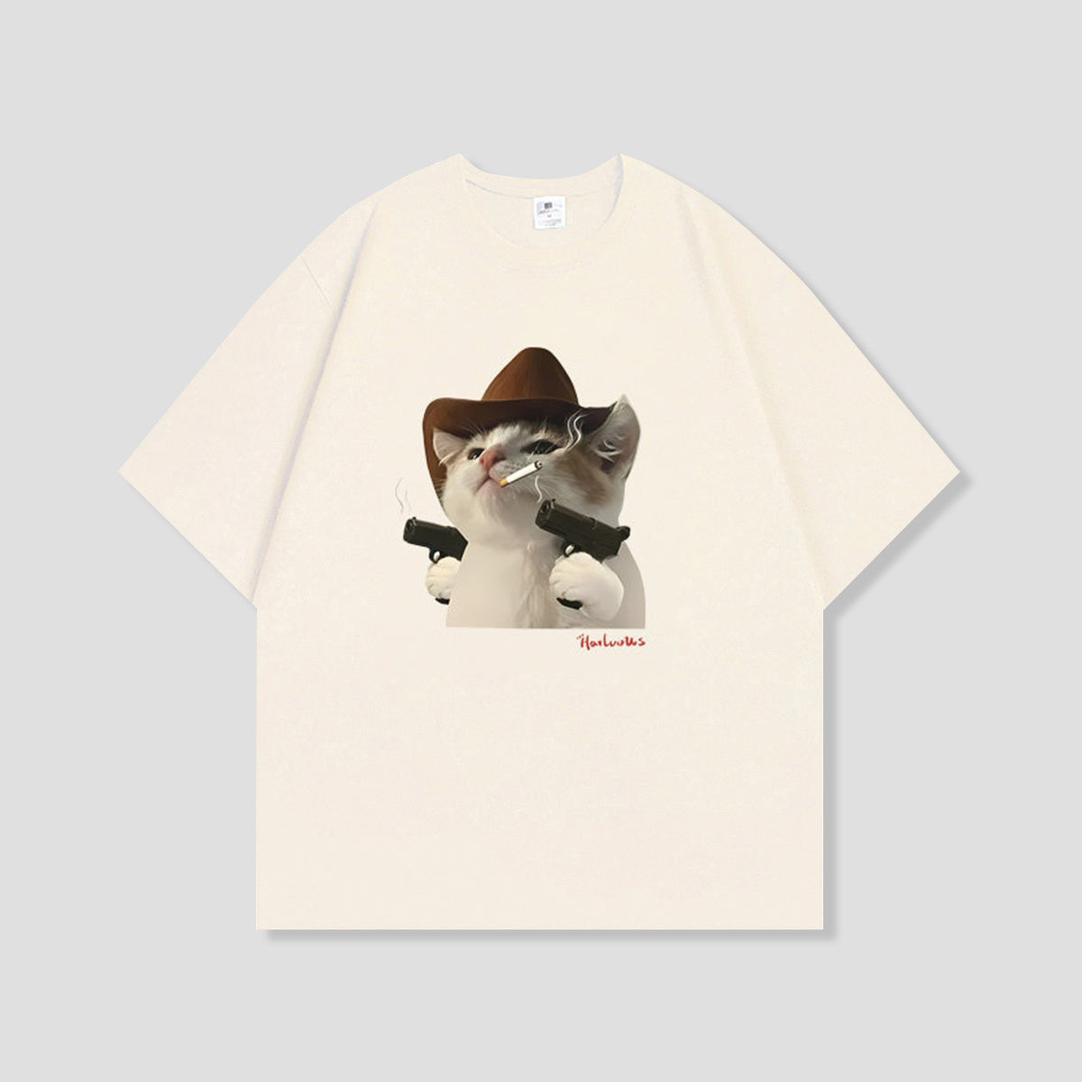 ガンスモークキャット グラフィックTシャツ