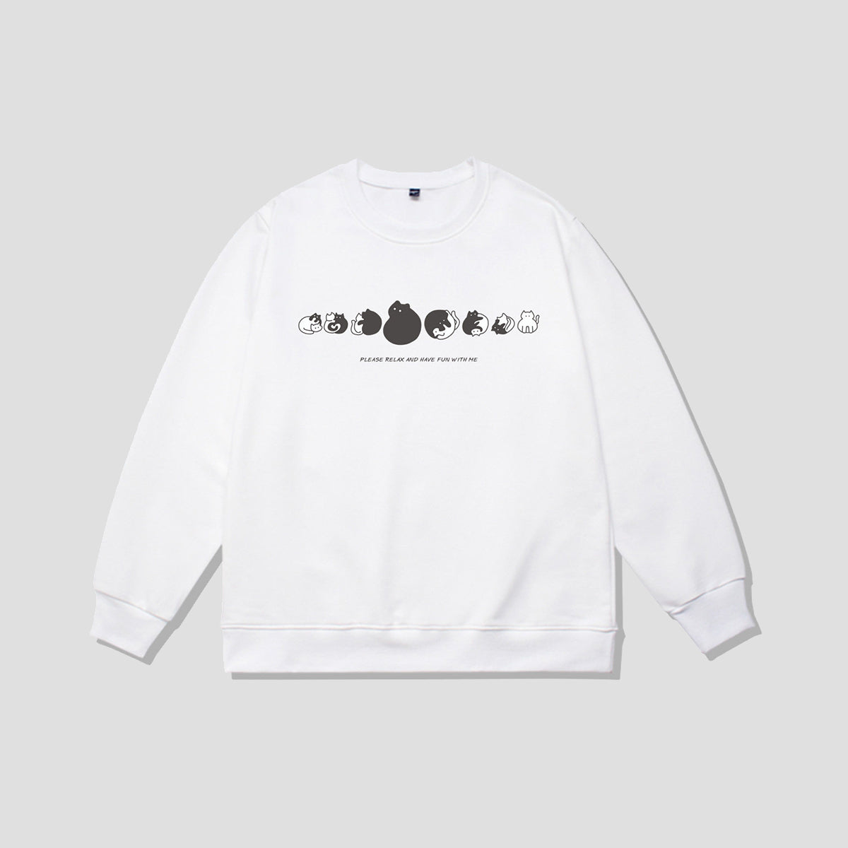 ころころキャット シルエットスウェット