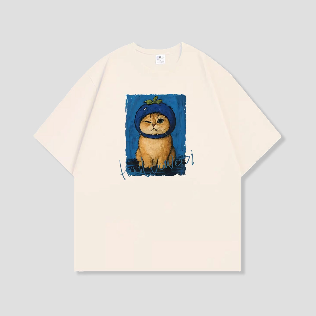 オイルペイントキャット グラフィックTシャツ