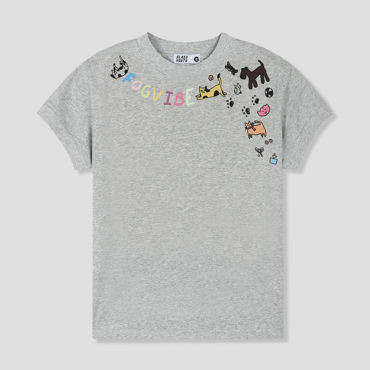 WOMEN｜ネコたちと自由におさんぽTシャツ