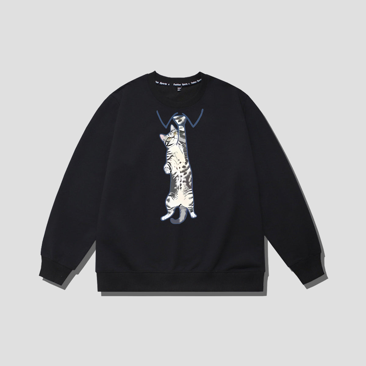 ネクタイキャット クルーネックスウェット