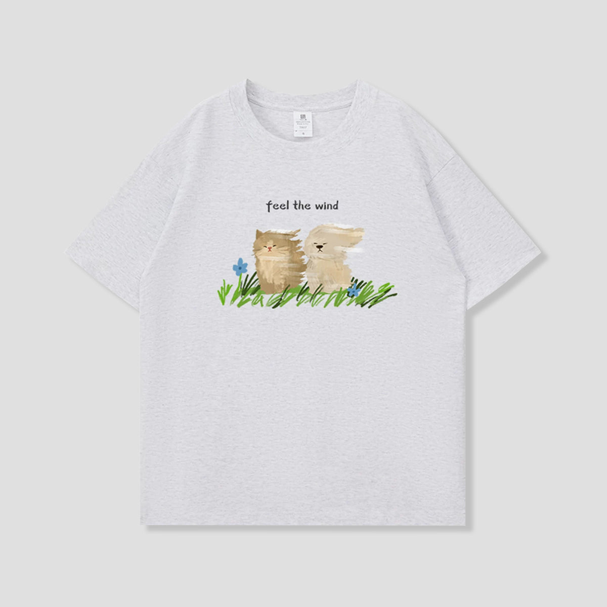 Feel the Wind キャット＆ドッグTシャツ