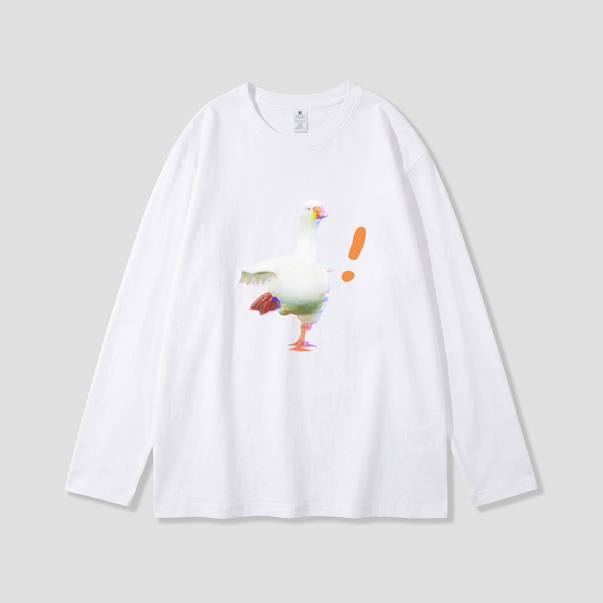 【予約】びっくりガチョウ グラフィックロングスリーブ