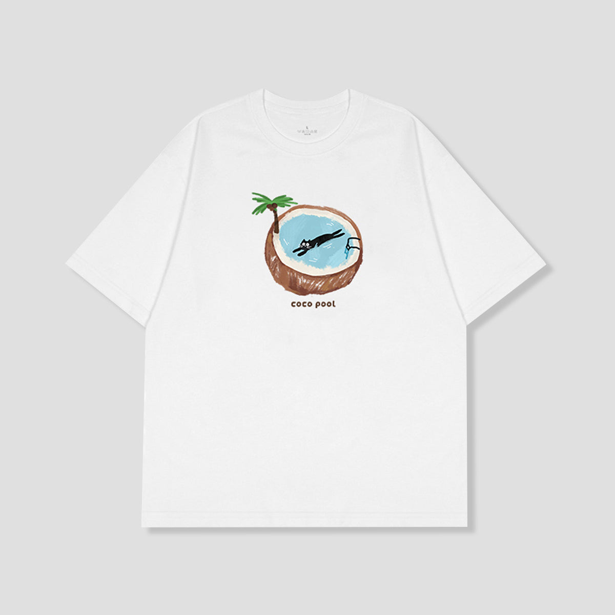 ココナッツプール キャット グラフィックTシャツ