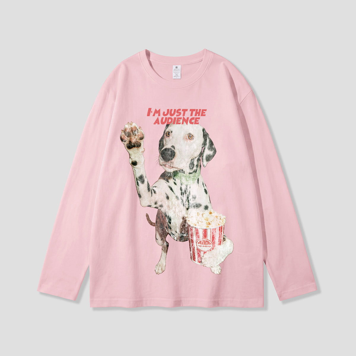【予約】ポップコーン観客ドッグ グラフィックロングスリーブ