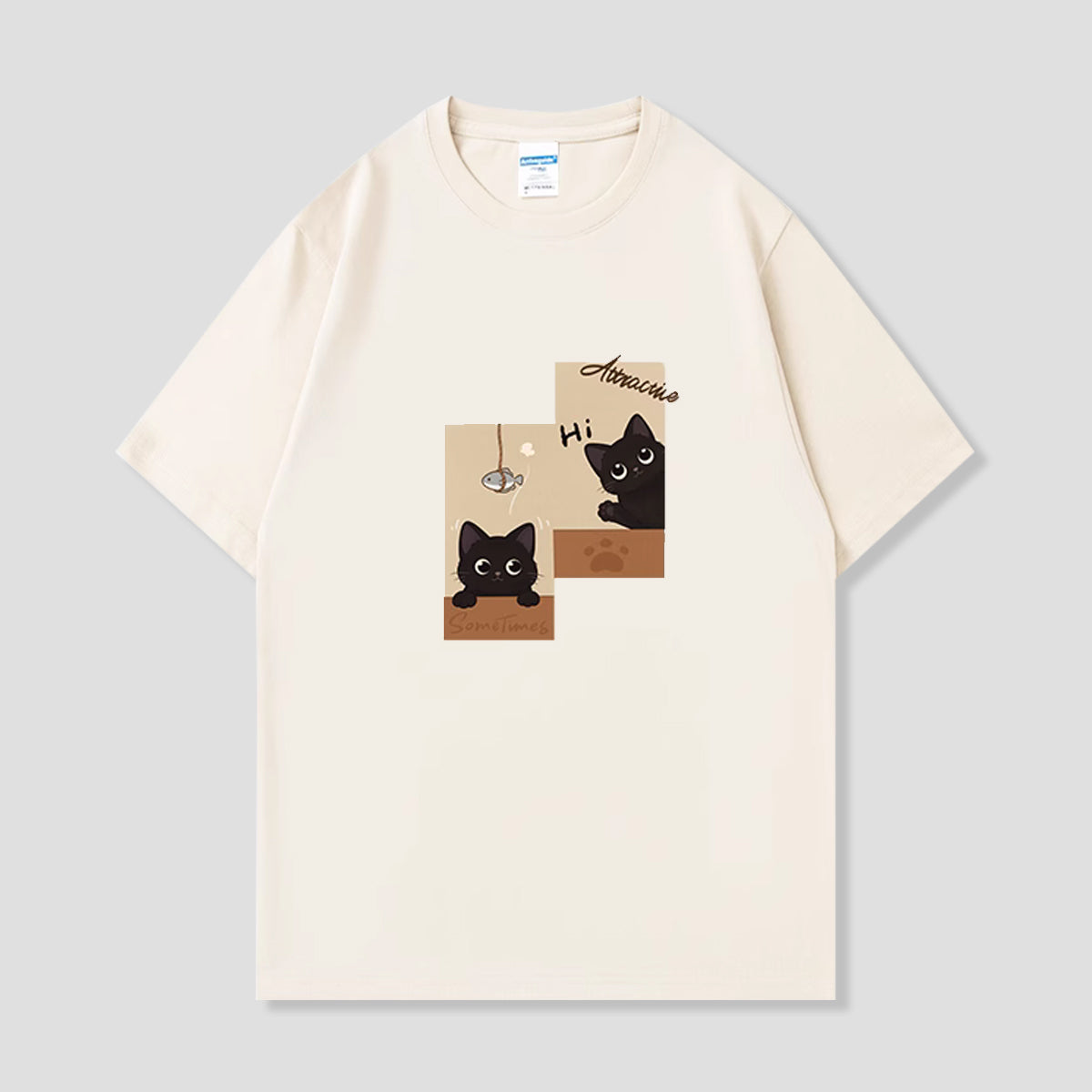 Hi！黒猫Tシャツ