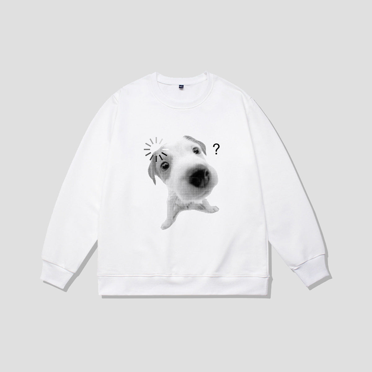 ハテナフェイス アニマルフォト スウェット