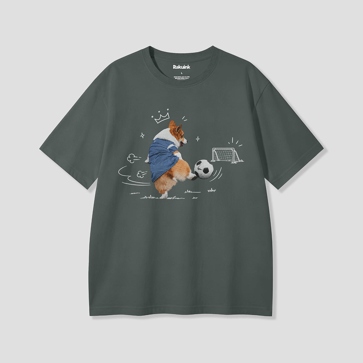 【予約】キングシュートコーギー グラフィックTシャツ