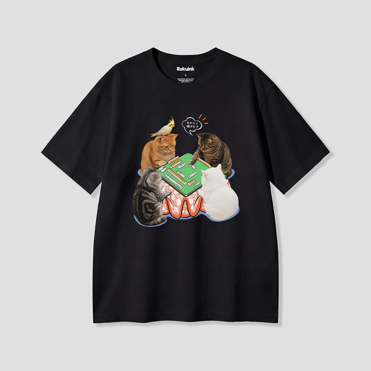 【予約】MEOWJONG キャットグラフィックTシャツ