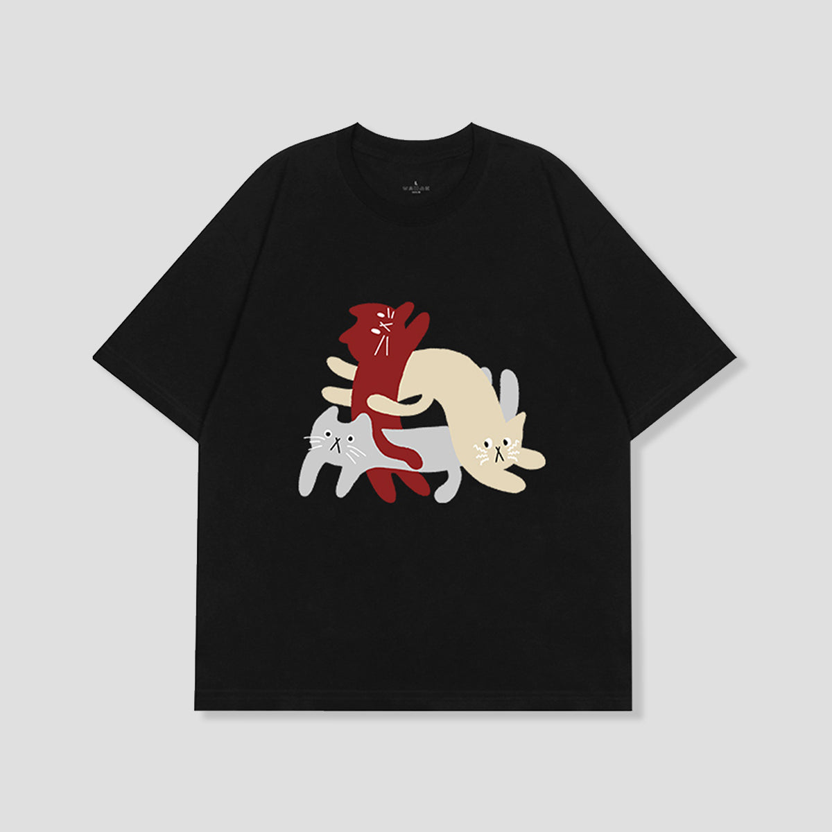 ごろごろ団子ねこ グラフィックTシャツ
