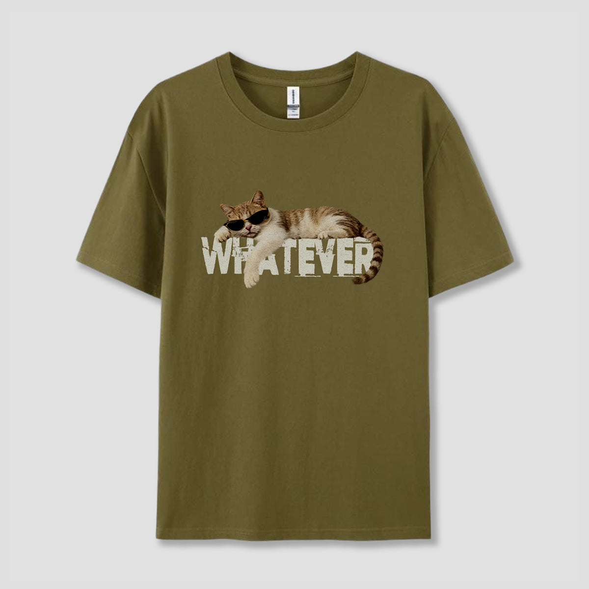 【予約】WHATEVER キャット グラフィック Tシャツ