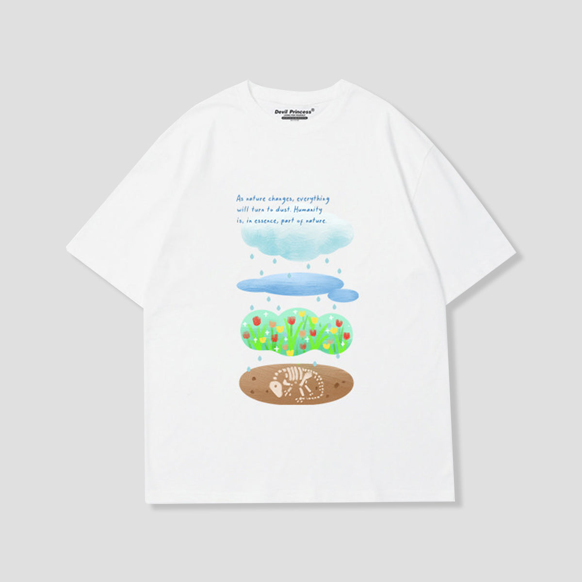 レイヤードワールド グラフィックTシャツ
