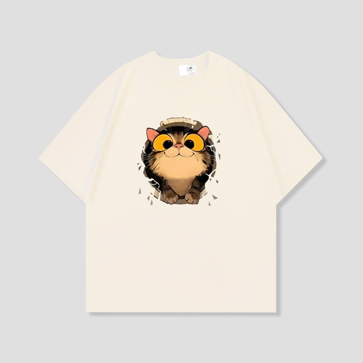 ビッグアイキャット グラフィックTシャツ