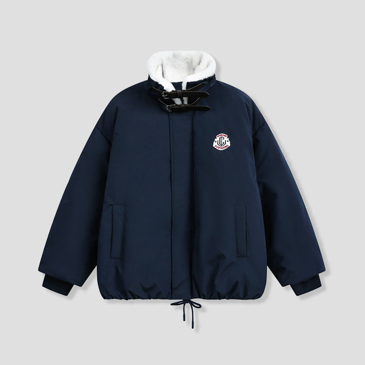 ハイネックフリース ショートパファー