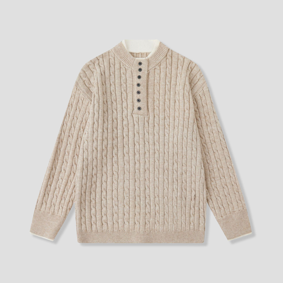 レイヤードヘンリー ニット