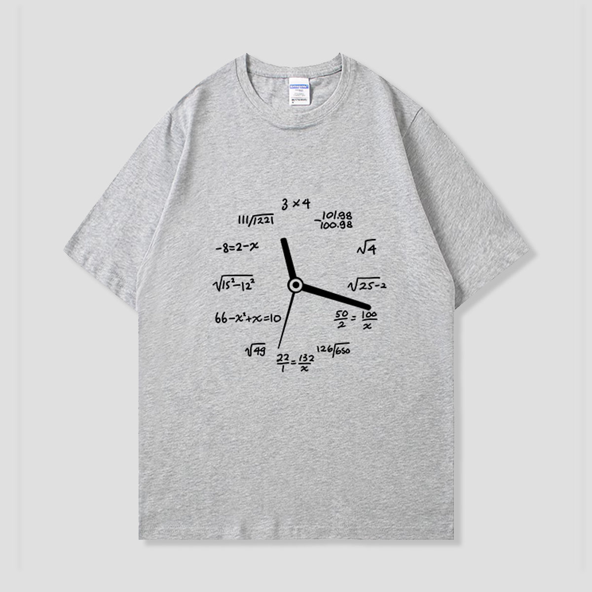 数学式クロックTシャツ