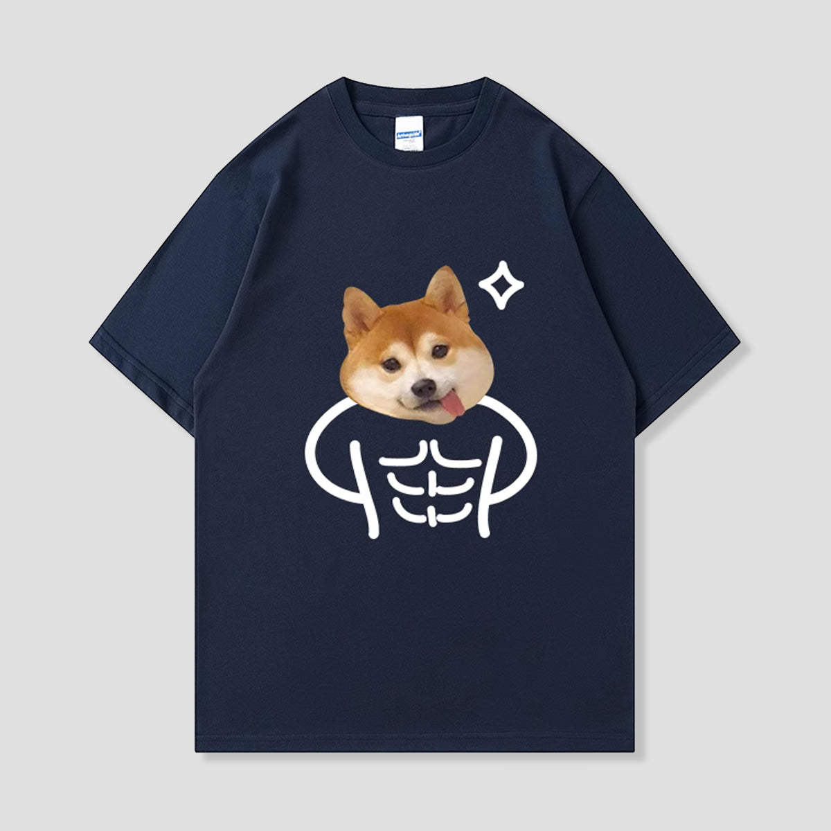 ムキムキ柴犬Tシャツ