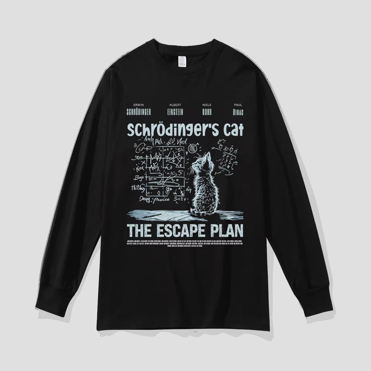 シュレーディンガーキャット長袖Tシャツ
