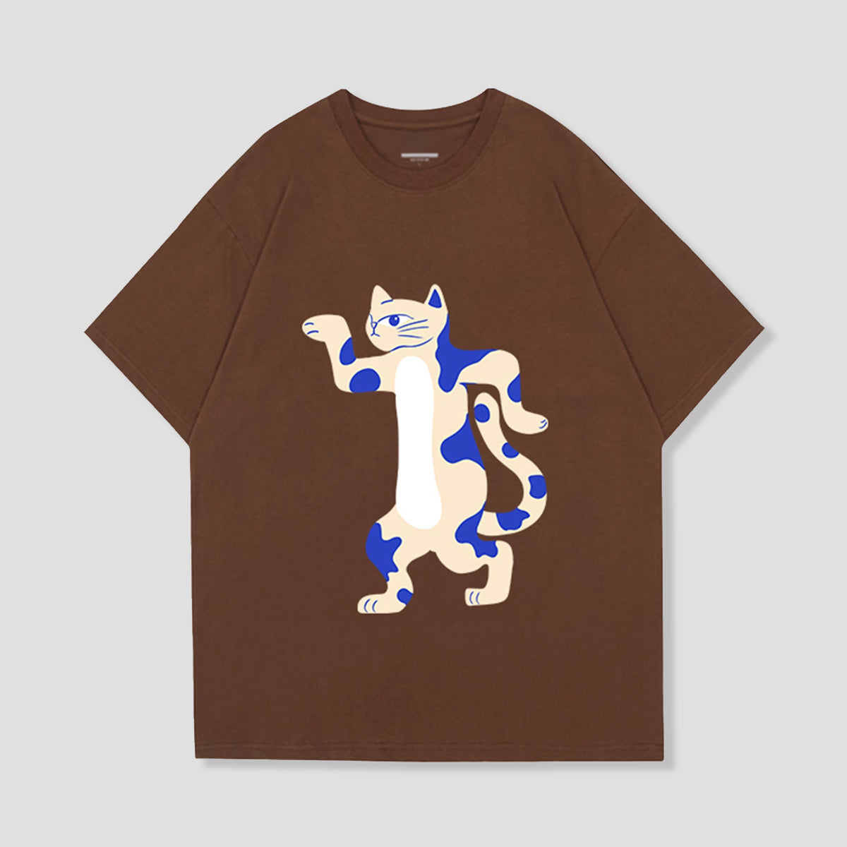 アブストラクトキャットTシャツ