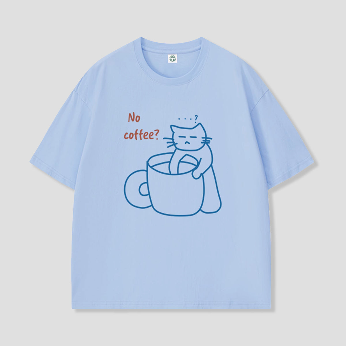 No Coffee? キャットTシャツ