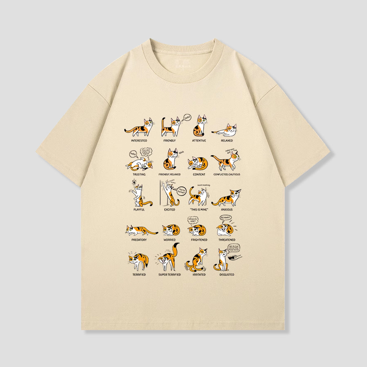 キャットボディランゲージTシャツ