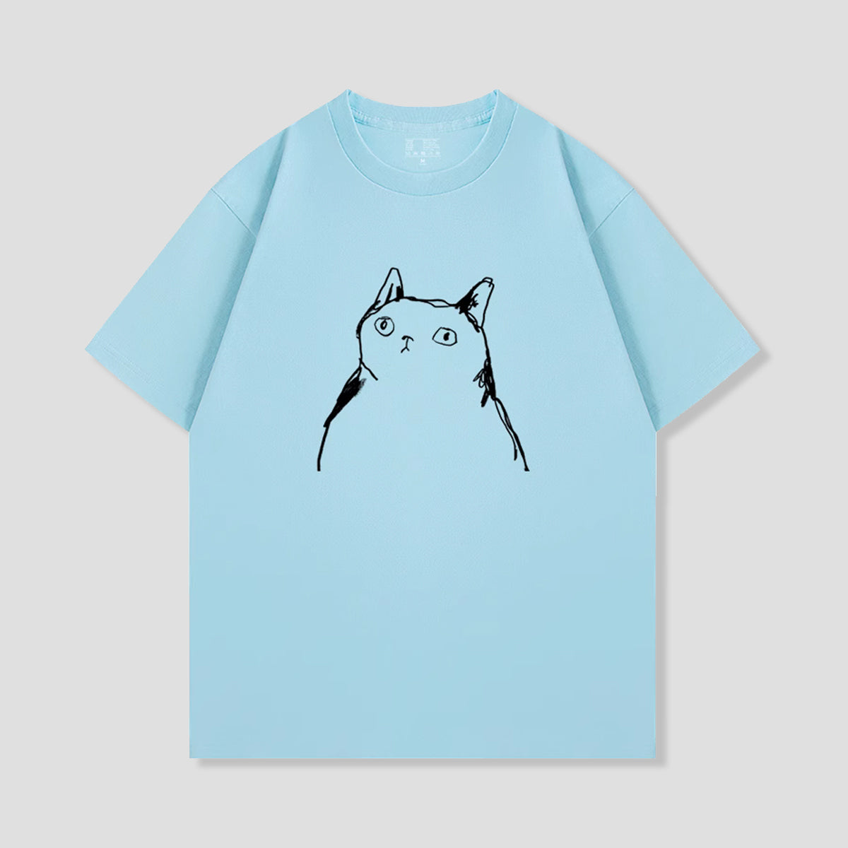 ミニマルキャットTシャツ