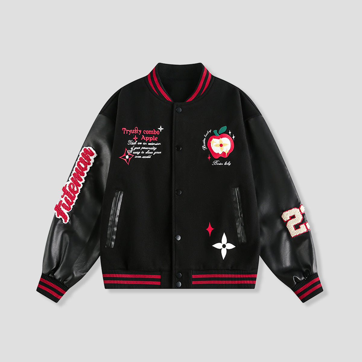 アップルエンブロイダリー ジャケット