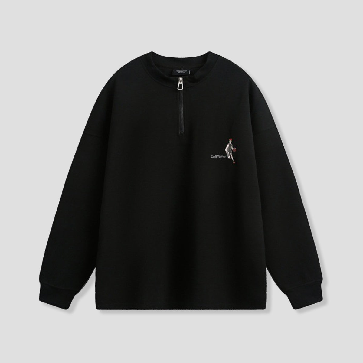 ハーフジップ ロングスリーブTシャツ