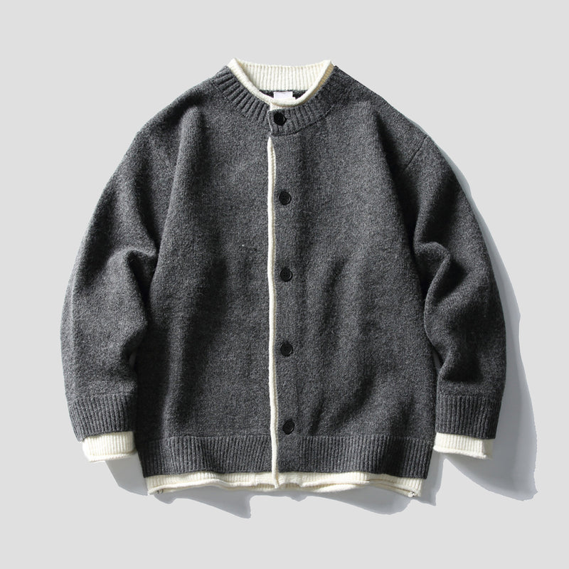 レイヤードエッジ カーディガン