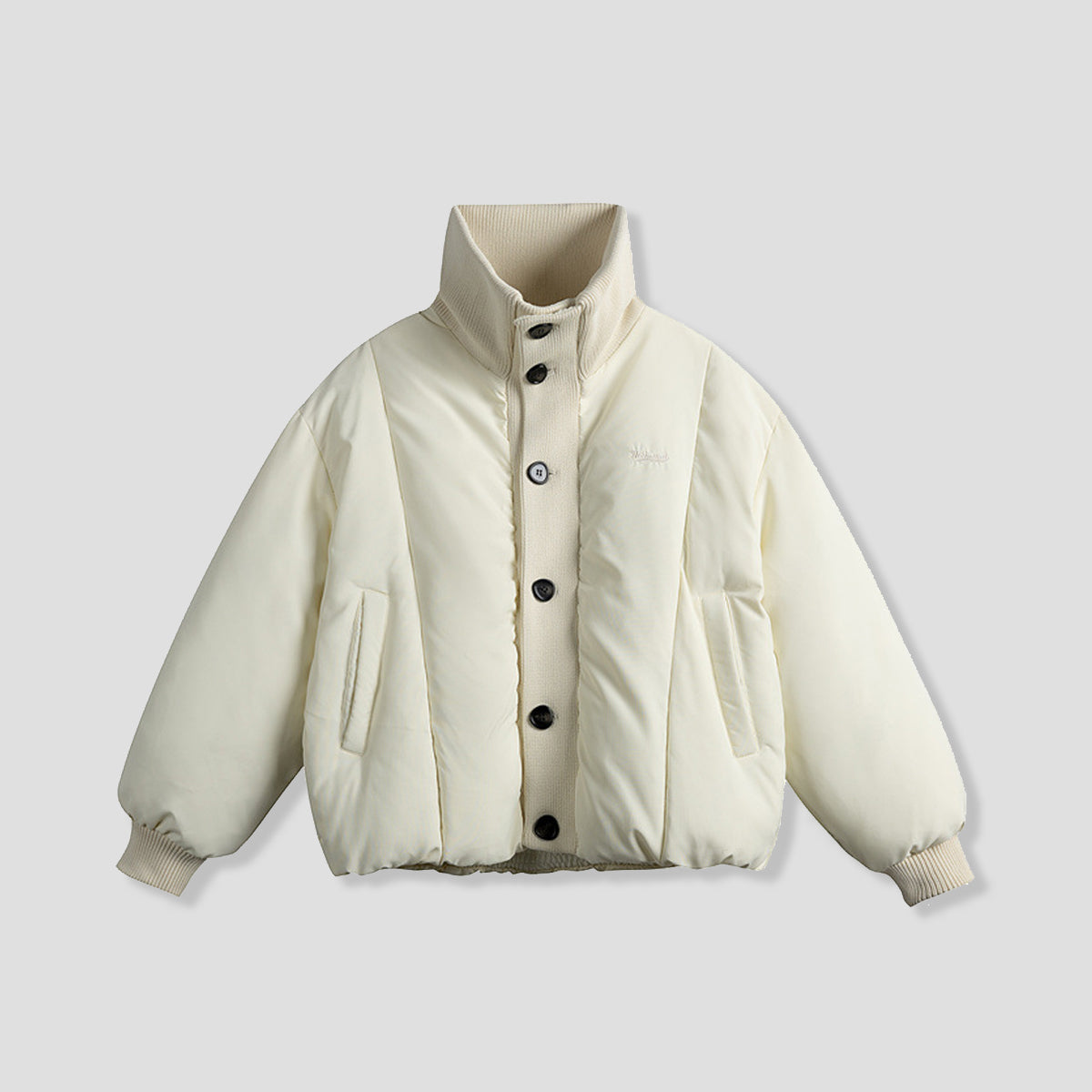 モードカラーブロック パファージャケット