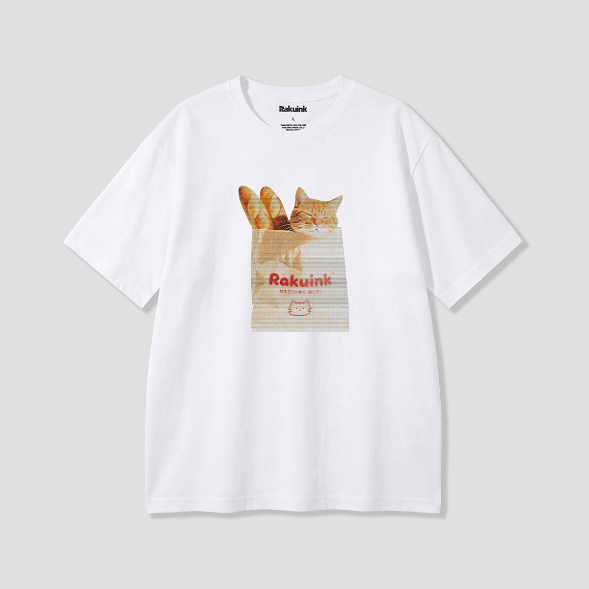 【予約】お持ち帰り猫 グラフィックTシャツ