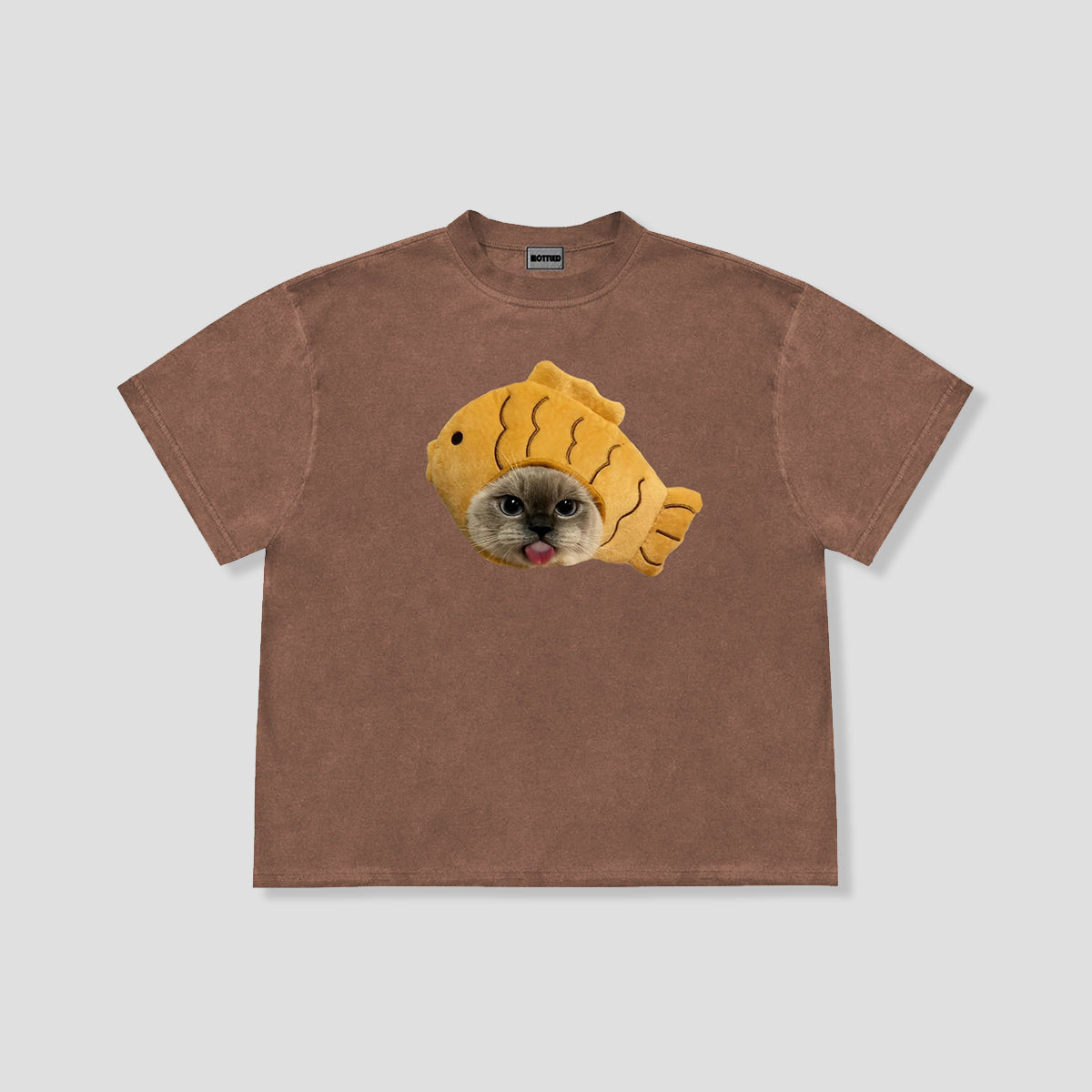 たい焼きキャット グラフィックTシャツ