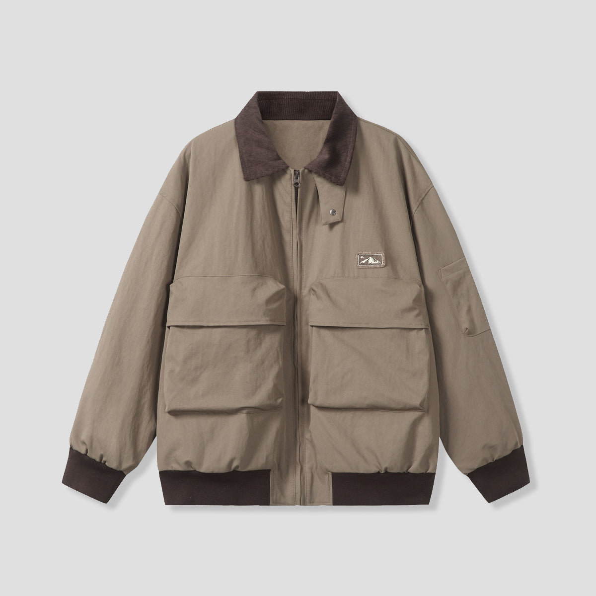 コーデュロイカラー マルチポケットジャケット