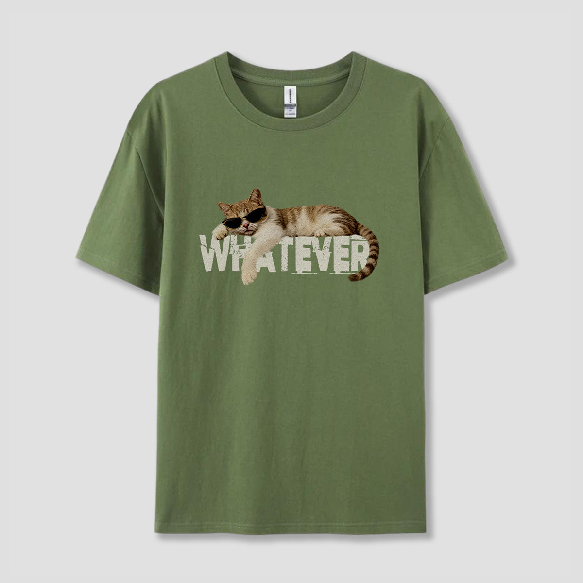 【予約】WHATEVER キャット グラフィック Tシャツ