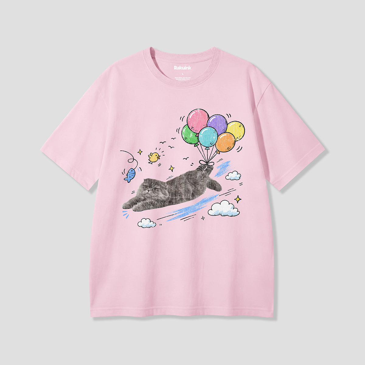 【予約】つれてかないでフィッシュ グラフィックTシャツ