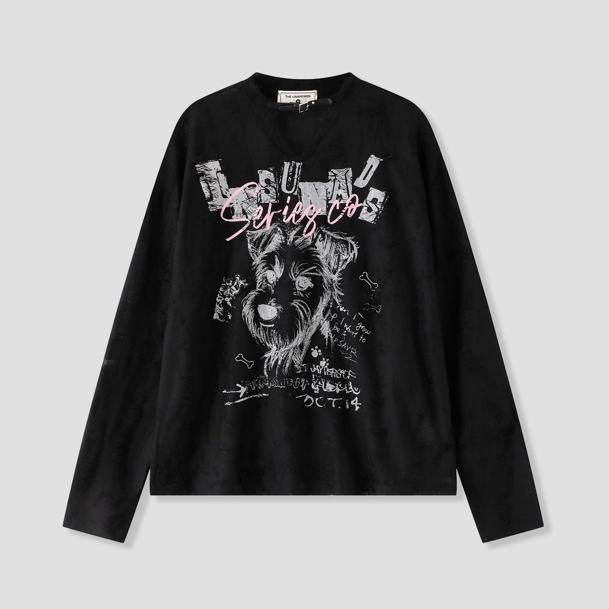 スケッチドッグ グラフィック ロングスリーブ