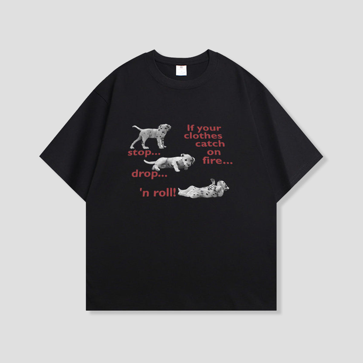 ストップロールドッグ グラフィックTシャツ