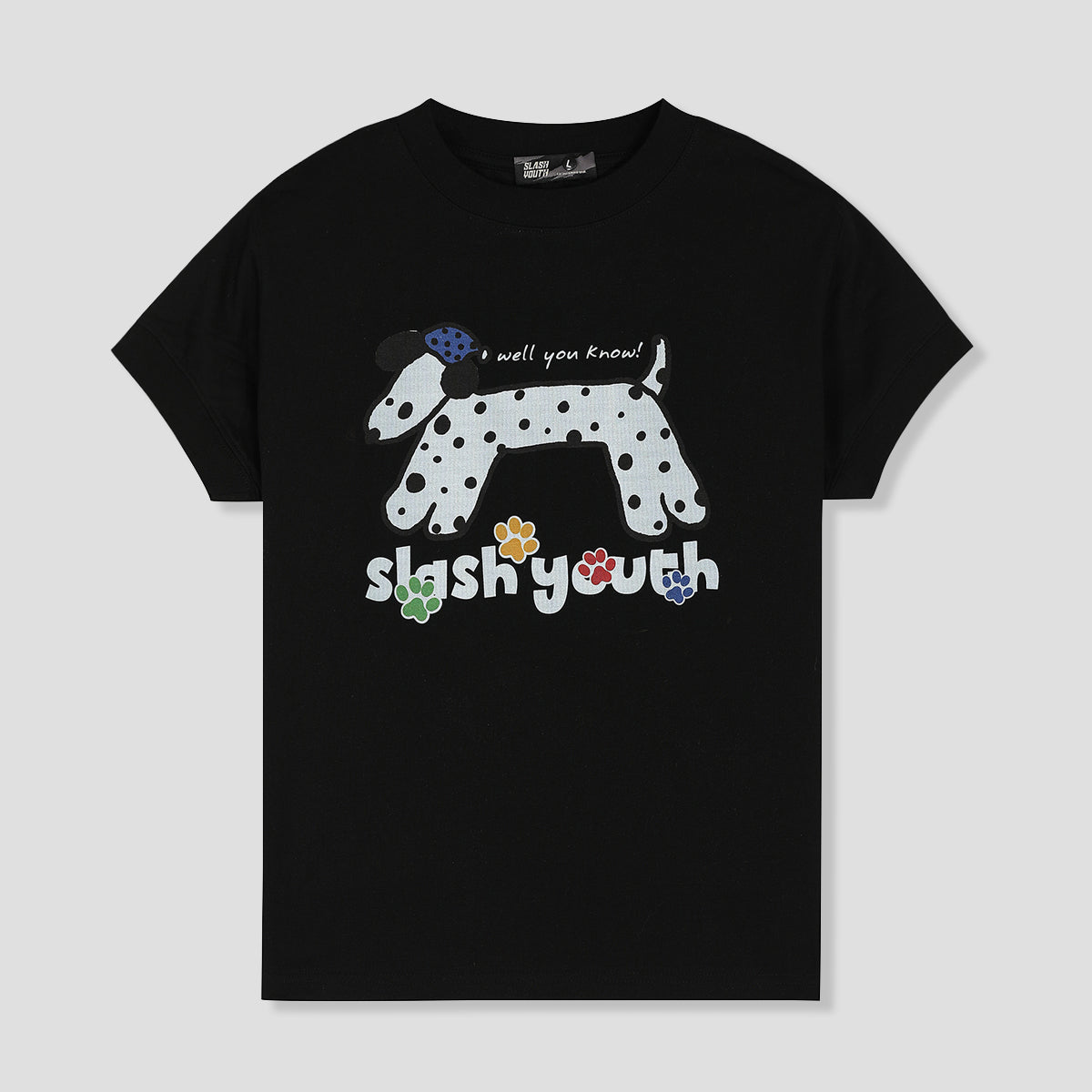 WOMEN｜ゆる犬キャップスリーブTシャツ